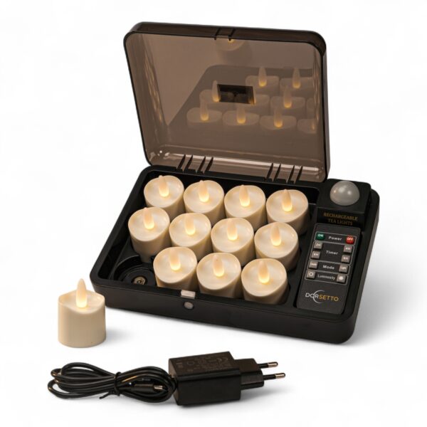 LED-Teelichter Sets – 12 Stück